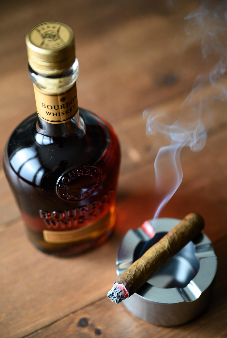 Premium cigar smoke and ambiance at Match Cigar Bar